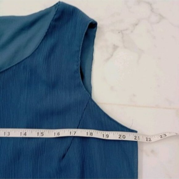 R&M Richards Petite 2-Piece Blue Dress & Jacket Set Size 16WP Abstract Pattern - Picture 14 of 16